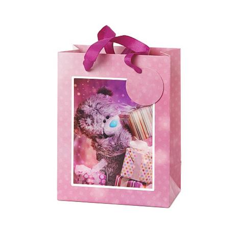 Extra Small 3D Holographic Bear With Presents Me to You Bear Gift Bag £1.99